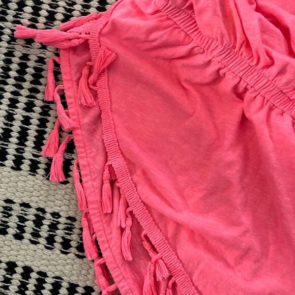 Victoria’s Secret XS hot Pink romper Tassel hem - Picture 6 of 6